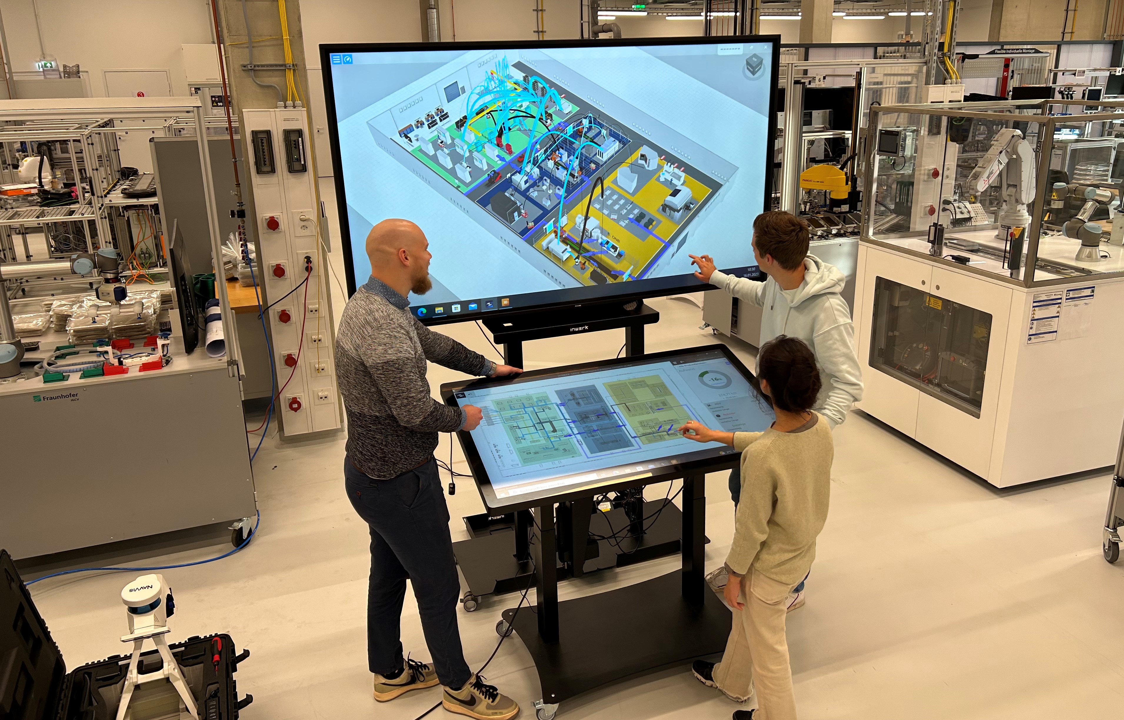 Bausteinbibliothek für Logistikmodule zum Aufbau einer Materialflusssimulation