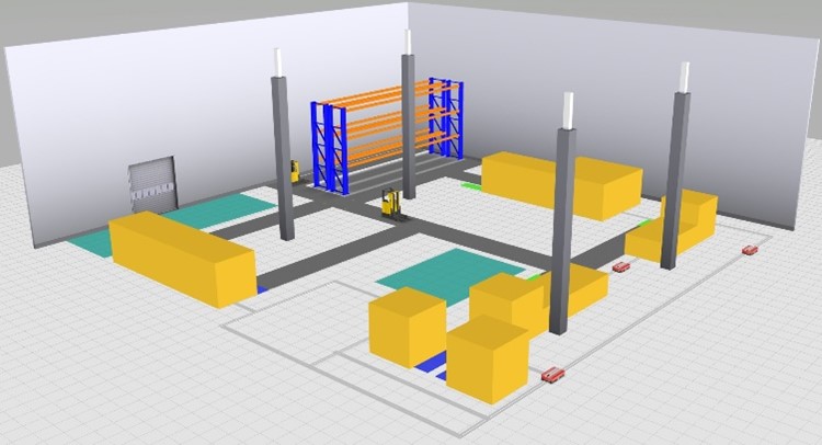 Digitales Abbild der Fraunhofer IGCV Musterfabrik
