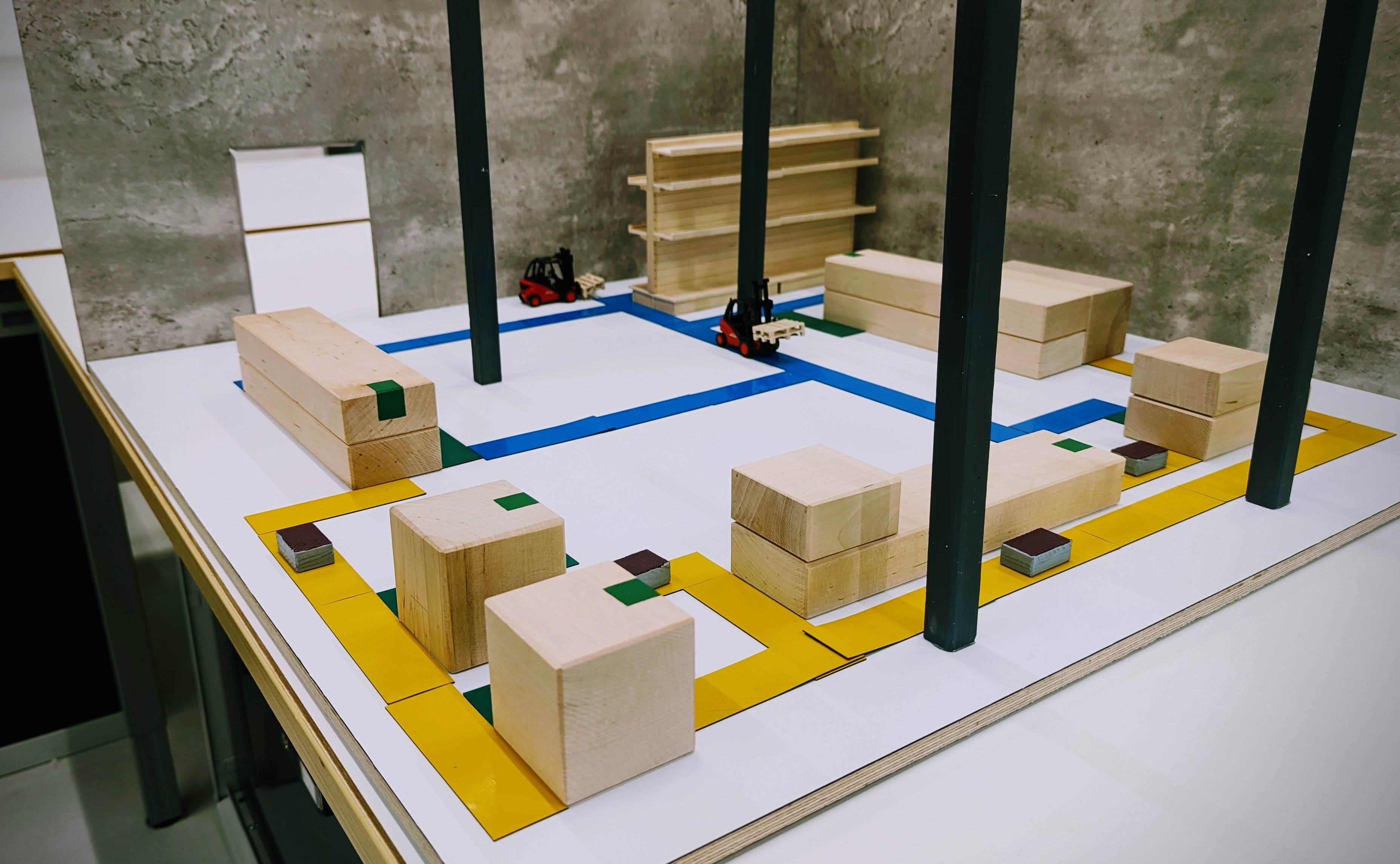 Physischer Demonstrator der Fraunhofer IGCV Musterfabrik