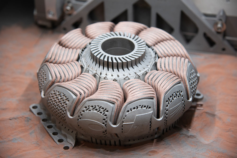 Multimaterial Electric Motor Stator and Rotor 