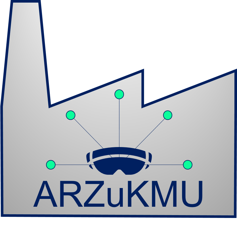 Logo des Projekts ARZuKMU | Augmented Reality für eine neue Zusammenarbeit in der Fabrikplanung von KMU