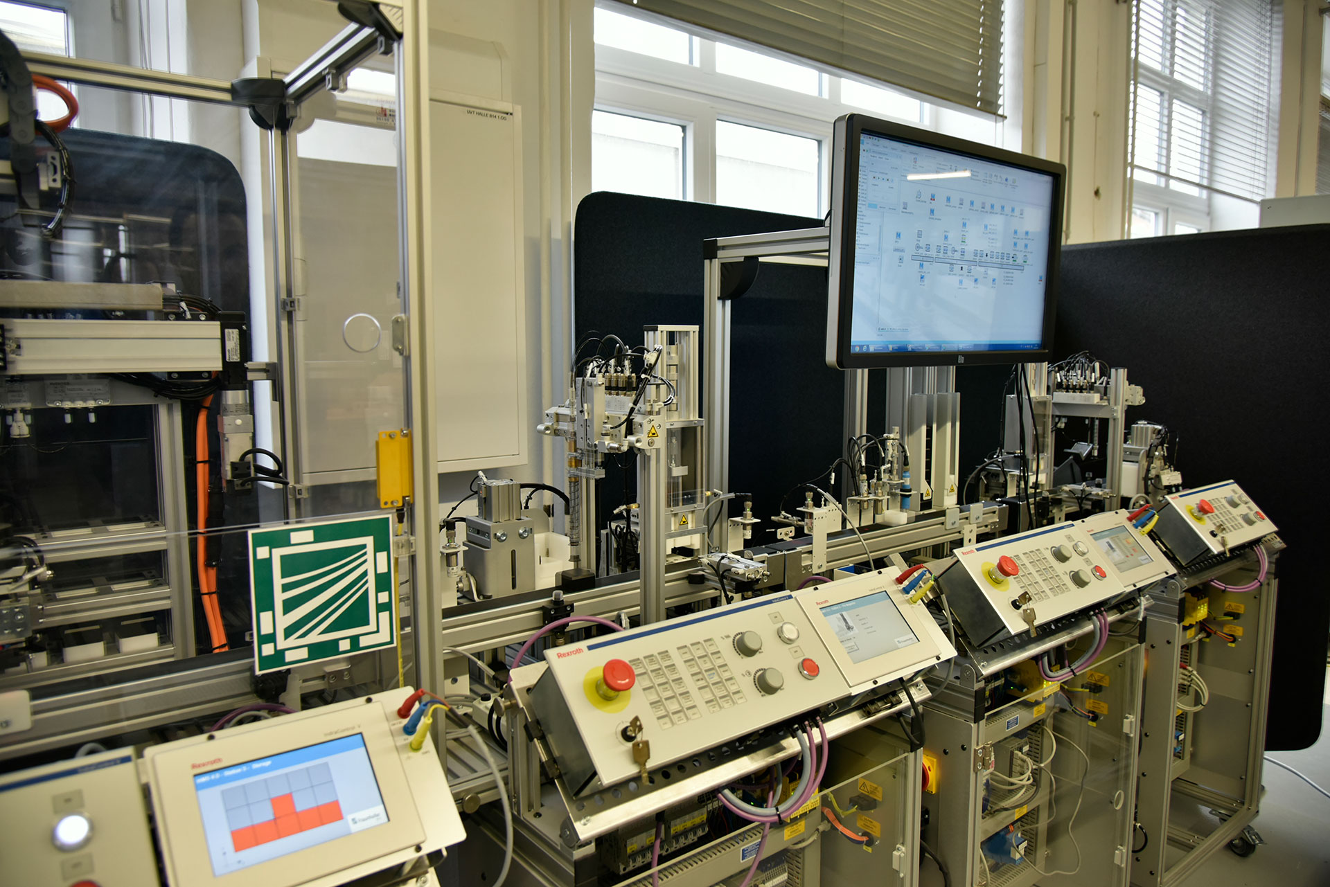 Demonstrator of FabrikZ at Fraunhofer IGCV for economic and resource-efficient production plans