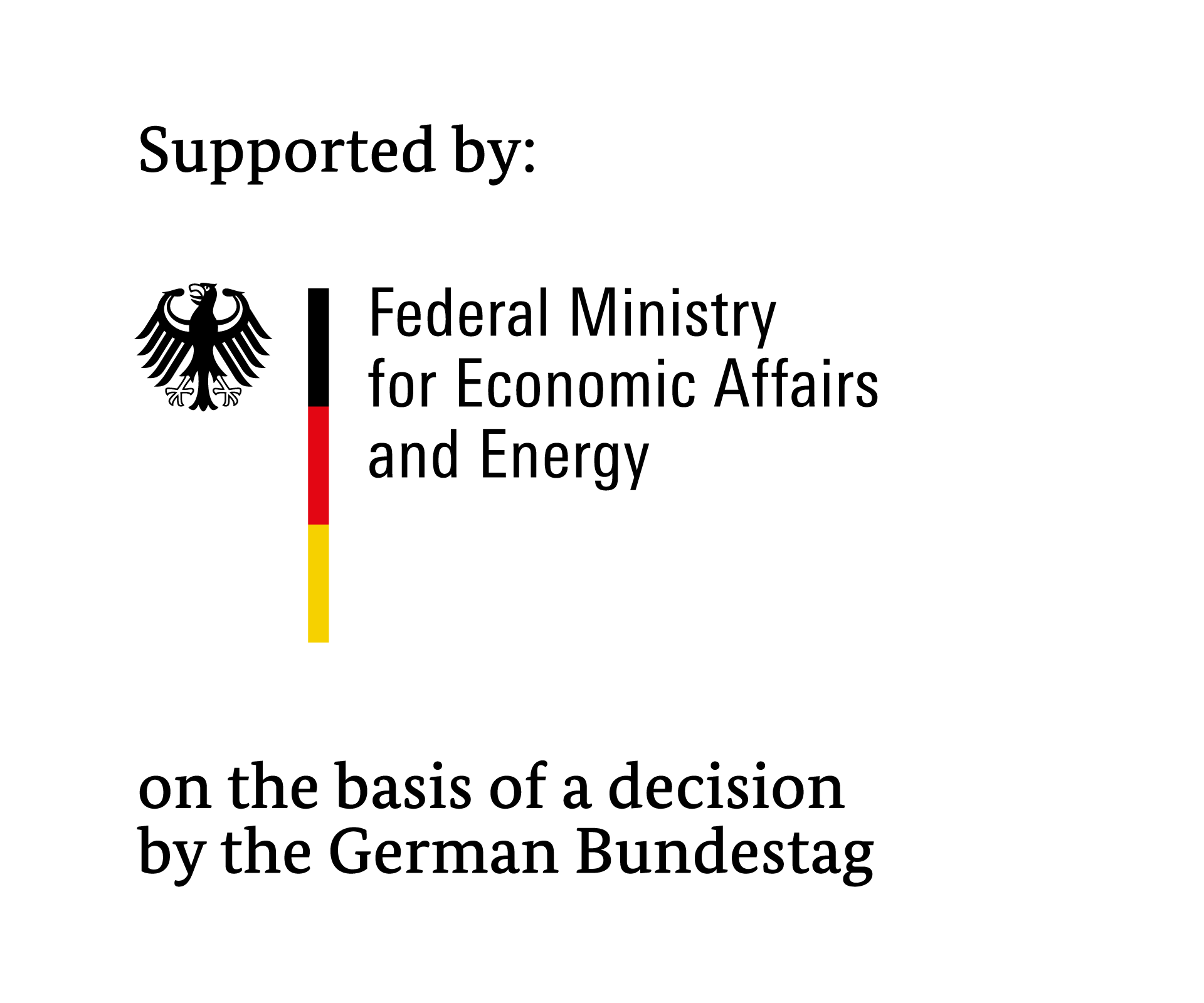 Supported by the Federal Ministry for Economic Affairs and Energy on the basis of a decision by the German Bundestag