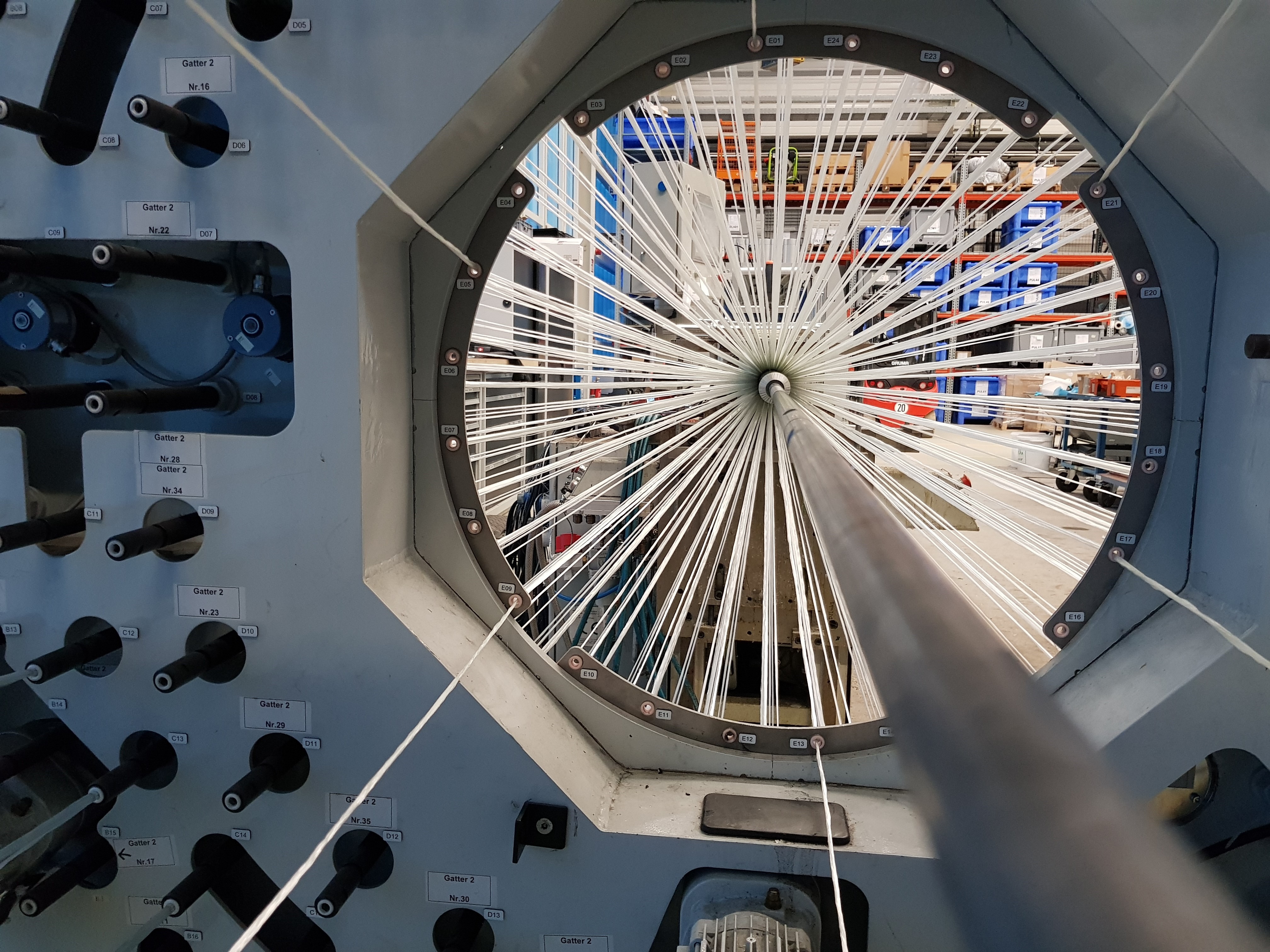 Figure 2: Experimental Setup of the PulBraiding Trials at Fraunhofer IGCV)